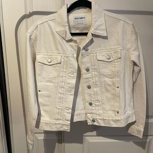 White jean jacket new